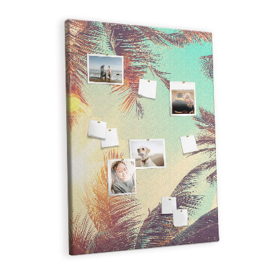 Lousa de cortiça Palmeira tropical