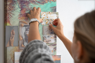 Lousa de cortiça Palmeira tropical