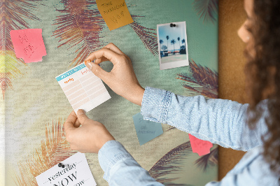 Lousa de cortiça Palmeira tropical