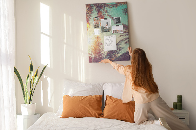 Lousa de cortiça Palmeira tropical