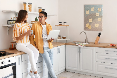 Quadro de cortiça Misturando cores