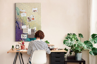 Painel de cortiça para parede Mármore com glitter