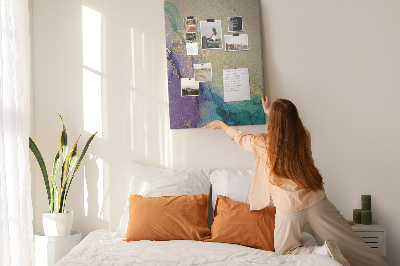 Painel de cortiça para parede Mármore com glitter