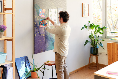 Painel de cortiça para parede Mármore com glitter