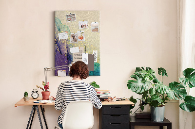 Painel de cortiça para parede Mármore com glitter