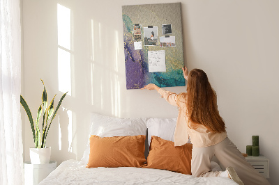 Painel de cortiça para parede Mármore com glitter