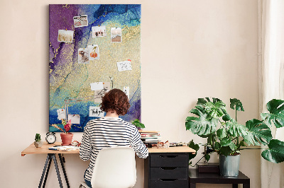 Quadro de cortiça Tinta abstrata