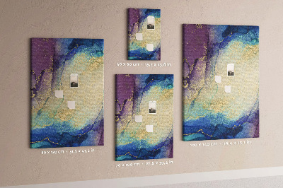 Quadro de cortiça Tinta abstrata