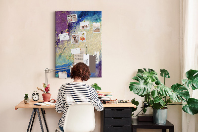 Quadro de cortiça Tinta abstrata