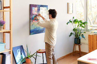 Quadro de cortiça Tinta abstrata