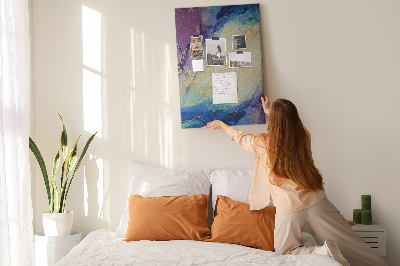 Quadro de cortiça Tinta abstrata