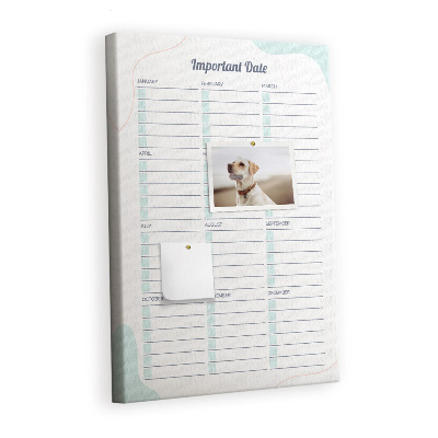 Lousa de cortiça Datas importantes