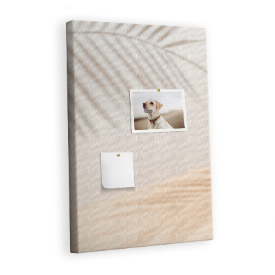 Painel de cortiça para parede A sombra de uma folha de palmeira