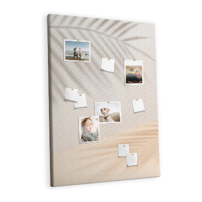 Painel de cortiça para parede A sombra de uma folha de palmeira