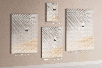 Painel de cortiça para parede A sombra de uma folha de palmeira