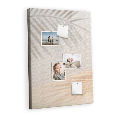 Painel de cortiça para parede A sombra de uma folha de palmeira