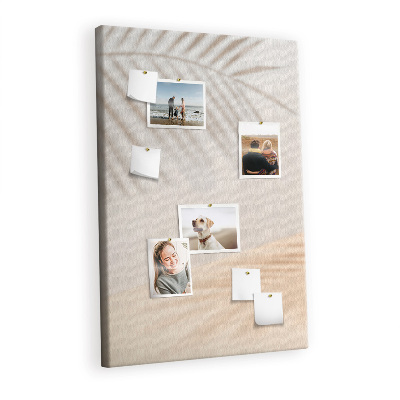 Painel de cortiça para parede A sombra de uma folha de palmeira