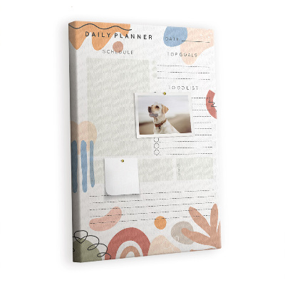 Quadro de cortiça Planejador diário