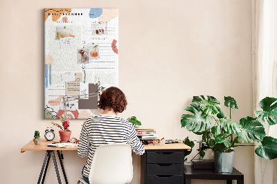 Quadro de cortiça Planejador diário