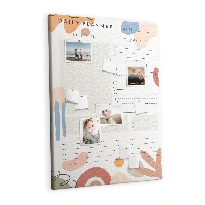 Quadro de cortiça Planejador diário
