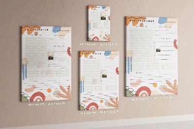 Quadro de cortiça Planejador diário