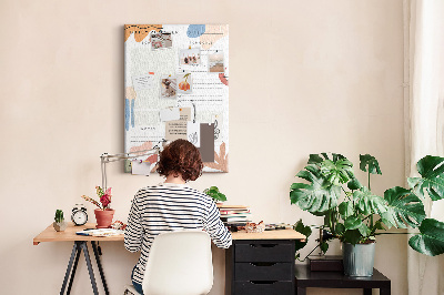 Quadro de cortiça Planejador diário