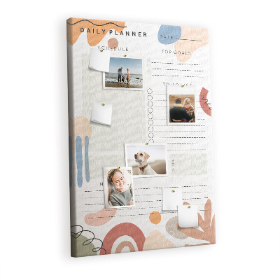 Quadro de cortiça Planejador diário