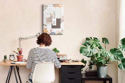 Lousa de cortiça Planejador mensal