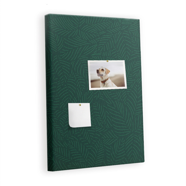 Quadro de cortiça Linhas de padrão de folhas