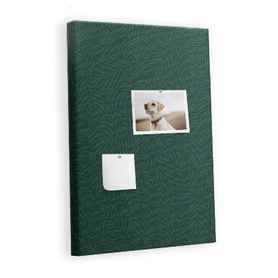 Quadro de cortiça Linhas de padrão de folhas