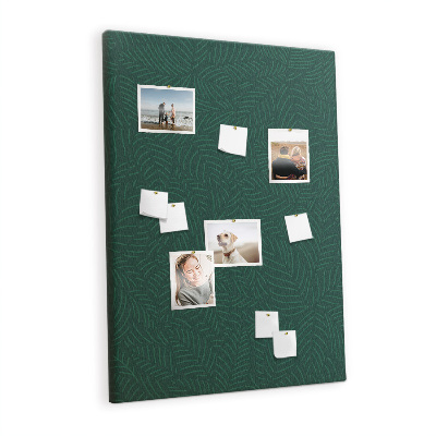 Quadro de cortiça Linhas de padrão de folhas