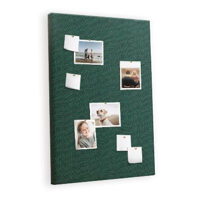 Quadro de cortiça Linhas de padrão de folhas