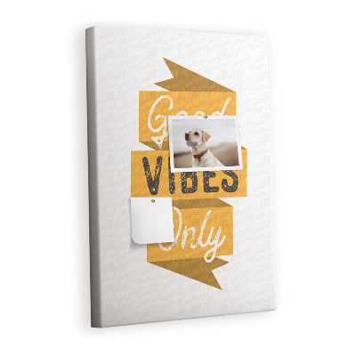 Painel de cortiça para parede Frase motivacional