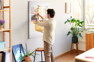 Painel de cortiça para parede Frase motivacional