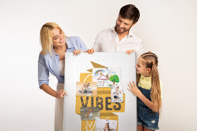 Painel de cortiça para parede Frase motivacional