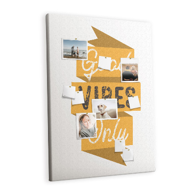 Painel de cortiça para parede Frase motivacional