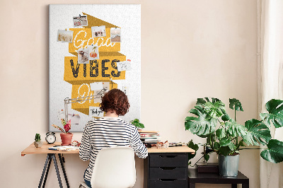 Painel de cortiça para parede Frase motivacional