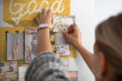 Painel de cortiça para parede Frase motivacional