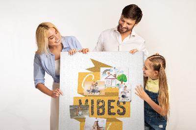 Painel de cortiça para parede Frase motivacional