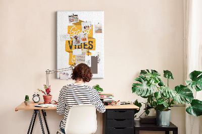 Painel de cortiça para parede Frase motivacional