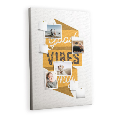 Painel de cortiça para parede Frase motivacional