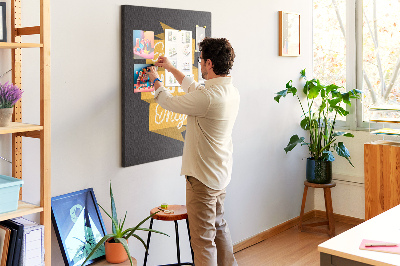 Quadro de cortiça Citação inspiradora