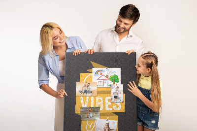 Quadro de cortiça Citação inspiradora