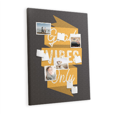 Quadro de cortiça Citação inspiradora