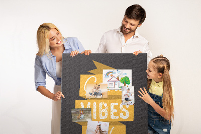 Quadro de cortiça Citação inspiradora