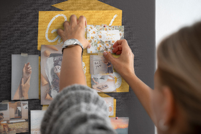 Quadro de cortiça Citação inspiradora