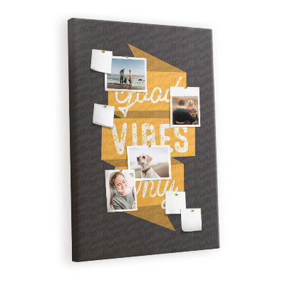 Quadro de cortiça Citação inspiradora