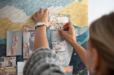 Painel de cortiça para parede Baleia de mármore