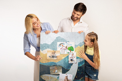 Painel de cortiça para parede Baleia de mármore