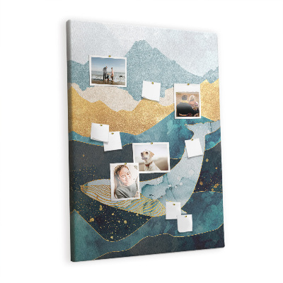 Painel de cortiça para parede Baleia de mármore